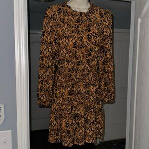 Perfect Fall Dress, Cheetah print dress with glitter detail